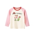 thumbnail image 1 of Girls' Short Sleeved Loose Fitting T Shirt With Rabbit Print, 1 of 6