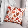 thumbnail image 3 of Creative Products Watercolor Orange Leaf Pattern 18 x 18 Indoor / Outdoor Pillow, 3 of 3