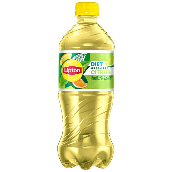 Lipton Diet Green Tea Citrus, Bottled Tea Drink, 20 fl oz, Bottle