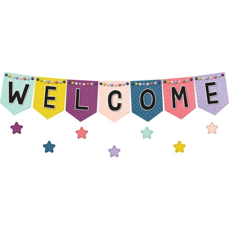 UPC: 0882319013229 | Teacher Created Resources OH Happy Day Pennants Welcome Bulletin Board  60 Pieces