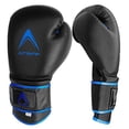 thumbnail image 6 of Athllete Durable and Comfortable Boxing Gloves Men and Boxing Gloves Women, Extra Thick Padding for Beginner Boxers and Training Fitness, Ideal for Both Men Boxer and Women Boxer (Black/Blue, 12 oz), 6 of 8