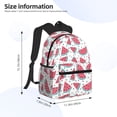 thumbnail image 2 of Pofeuu Watermelon Print Laptop Backpack Travel Canvas Backpack for School Lightweight and Comfortable Backpack College Backpack Schoolbag, 2 of 6