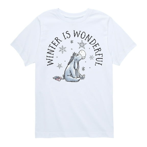 Disney Winnie The Pooh - Eeyore Winter is Wonderful Christmas - Toddler & Youth Short Sleeve Graphic T-Shirt