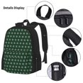thumbnail image 3 of Disketp Green Buffalo Plaid Merry Christmas Mochila Estampada de Gran Capacidad con Lonchera y Estuche, Set de 3 Piezas para Estudiantes, 3 of 7