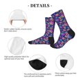 thumbnail image 4 of Xecao Rainbow Snowflakes Print Crew Socks for Men and Women, Men's Soft Moisture-wicking Sock, 4 of 7
