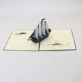 thumbnail image 1 of Vintage Sailing White Blue 3d Stereo Tarjeta de felicitación Corte de papel hecho a mano LingWen 8390614186576, 1 of 1