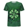 thumbnail image 6 of Levmjia Womens Fashion Tops Casual Short Sleeve Loose St. Patrick's Day Printed T Shirt Round Neck Blouse Soft Breathable Comfortable Everyday Wear, 6 of 7
