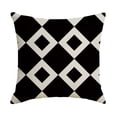 thumbnail image 1 of Black White Waterproof Hugging Pillow Household Design Pattern Sand Pillow Zipper Silk Pillowcase, 1 of 4