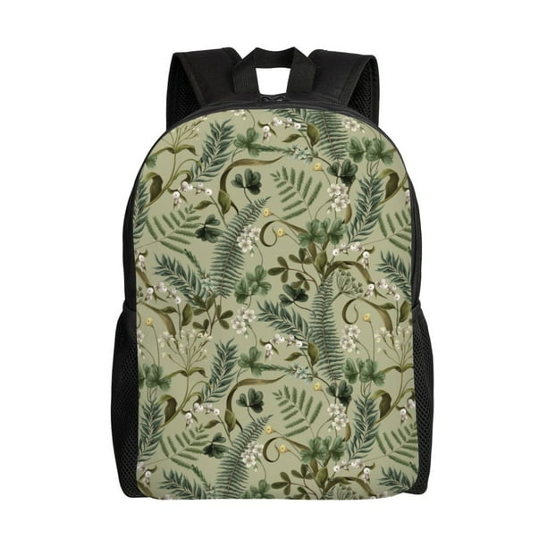 Fotbe Tropical Plants Green Mochila de Viaje para Laptop, Mochila Ejecutiva Delgada y Resistente 15.6"