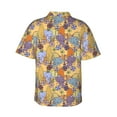thumbnail image 3 of Daiia Cycling Elephant On Bicycle In Park Hawaiian Shirt for Men Gentle Cotton Regular Short Sleeve Casual-X-Large, 3 of 9