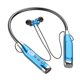 thumbnail image 2 of Auriculares inalámbricos de cuello colgante Bluetooth: auriculares inalámbricos deportivos con super espera, pantalla de potencia, graves pesados, larga duración de la batería - Azul, 2 of 7