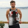 thumbnail image 6 of Pofeuu Shadows Behind Print Men's Workout Tank Tops Sleeveless Muscle Gym Shirt Quick Dry-Medium, 6 of 7