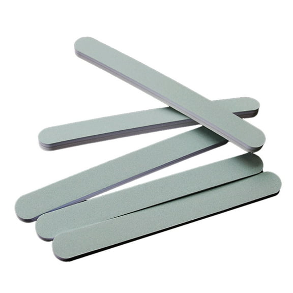 5pcs - Tkrady Jumbo Double-Sided Emery Nail File for Manicure, Pedicure, Natural, and Acrylic Nails - Grey (Grit 80/80)
