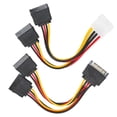 thumbnail image 3 of Fyydes 15Pin Power Cable Hard Drive Power Cord 4Pin IDE 15Pin Male To 2 Female Distributor Adaptor Cable, 3 of 8