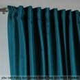 thumbnail image 4 of 3S Brother's Solid Luxury Matte Velvet Soft Curtains Set of 2 Panels Hanging Back Tap & Rod Pocket Home Décor Bedroom Kitchen Office Windows Room Darkering ( Azure-Cerulean-Celestial Blue-52"x108"), 4 of 6