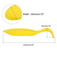 thumbnail image 2 of Silicona Cuchara Descanso, 9.25 x 4.72 Calor Resistente Cocina Utensilio Soporte Espátula Cucharón Descanso para Mostrador Estufa Tapa, Amarillo 1uds, 2 of 6