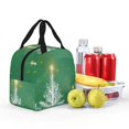 thumbnail image 4 of Disketp Christmas Green Lunch Bag for Women Men, Leakproof Thermal Cooler Sack Food Handbags Case High Capacity forTravel Work School Picnic, 4 of 5