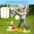 thumbnail image 4 of 4-in-1 Musical Jump, Target Toss, Launcher & Baseball Toys Set with Remote Control for Kids Ages 3+ Gifts, 4 of 7