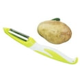 thumbnail image 6 of Stainless Steel Kitchen, Vegetable Peeler, Julienne Peeler Vegetable Peeler, Produce Skin Removal, Kitchen Handles, Lime White, 1 Pc, 6 of 8