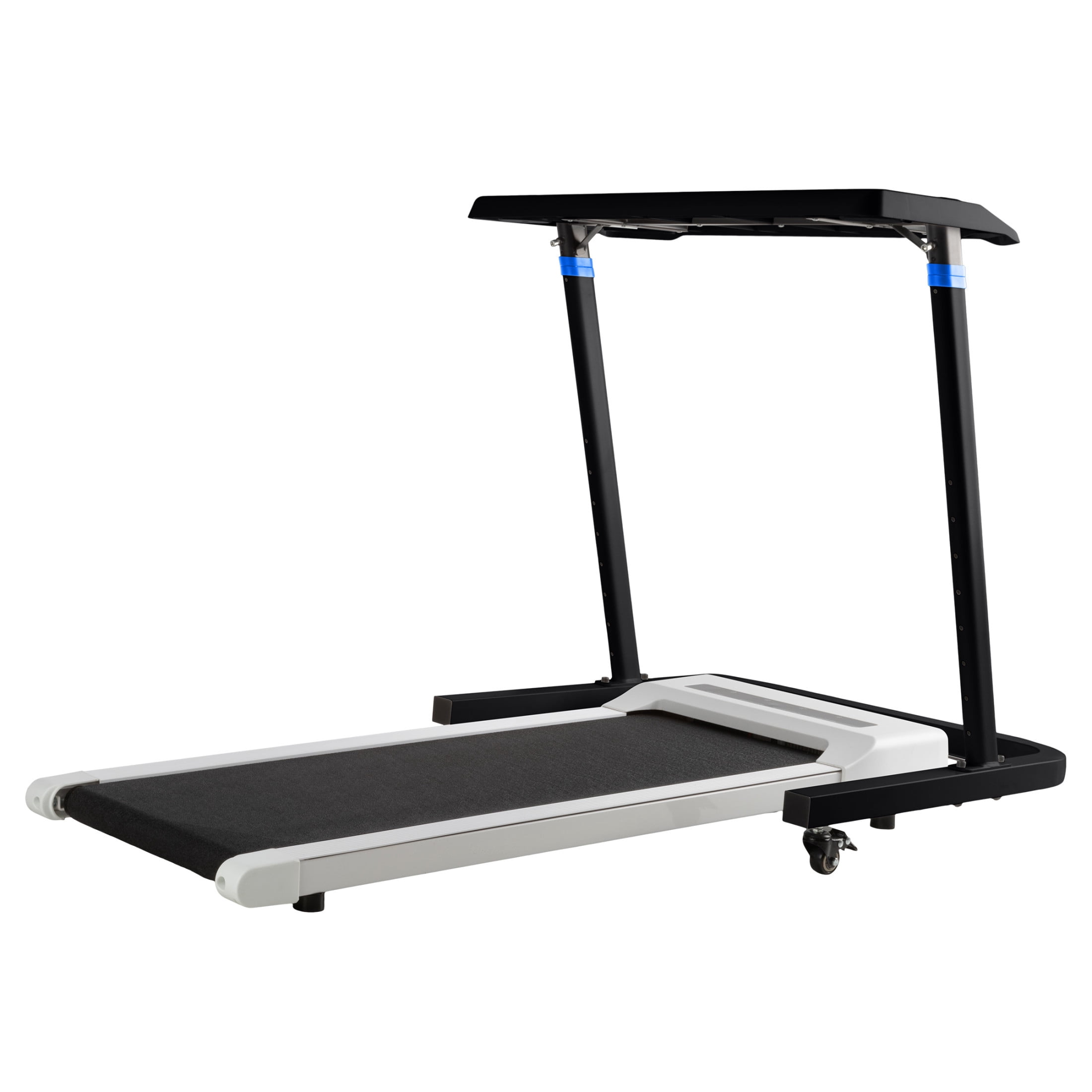 RAD Sportz Walking Pad Treadmill and Standing Desk Workout Set, Black/White