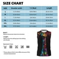 thumbnail image 5 of Goofa Neon Psychedelic Giraffe Printed Men's Sleeveless T-Shirt - Athletic Gym Workout Tank Top for Men - Moisture-Wicking, UPF 30+ Quick-Dry Muscle Tee-Small, 5 of 8