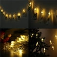 thumbnail image 4 of 10 20 LED Photo Clip LED String Lights Light Strip LED String Lights Semi-conductor Garlands Battery Fairy Holiday Lights DIY Decoration Custom for House Wedding Party, 4 of 9