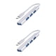 thumbnail image 4 of Hub USB3.0 Multi-puerto LED Carga Divisor externo sweethay Plata Tipo-C 2Conjunto, 4 of 6