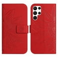 thumbnail image 2 of Cowithday Flip Wallet Cover Case for Samsung Galaxy S24 Ultra 5G Phone, S24 Ultra TPU Case, PU Leather Embossed Sunflower Shockproof Kickstand Slim Magnetic Case for Samsung S24 Ultra 5G, Red, 2 of 12