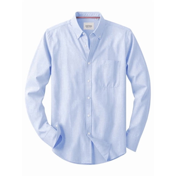 sogami Oxford Shirt For men Casual Long Sleeve Dress Shirt Cotton