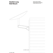 Starlink Long Wall Mount For V2 - New In Box - Ships Same Day