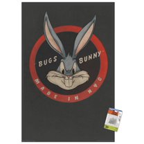 Looney Tunes - Bugs Bunny - NYC Wall Poster with Push Pins, 22.375" x 34"