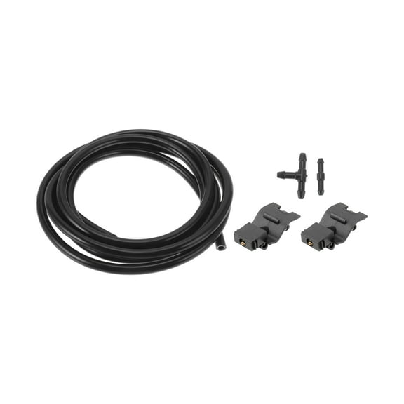 Unique Bargains Windshield Washer Nozzle Kit for Toyota Camry 2006-2012 No.8538112300 with T Hose Connector,Straight Hose Connector Fluid Hose