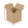 thumbnail image 6 of GZXS 100 7"x7"x7" Cardboard Paper Boxes Mailing Packing Shipping Box Corrugated Carton, Yellow, 6 of 10