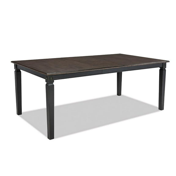 Intercon Furniture Glennwood Farmhouse Wood Dining Table in Black/Charcoal
