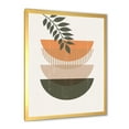 thumbnail image 2 of Designart 'Abstract Geometrical Moon and Sun With Leaf II' Modern Framed Art Print, 2 of 4