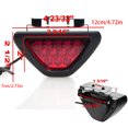 thumbnail image 3 of Car Truck SUV Brake Lamp, F1 Style DRL Red 12 LED Rear Tail Stop Fog Triangular Brake Light Stop Safety Lamp Car Motor, 3 of 7