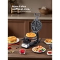 thumbnail image 2 of Belgian Waffle Maker, Classic Rotating Waffle Iron with Nonstick Plates, Removable Drip Tray and Cool Touch Handles, Double Flip Waffle, Rotating Bel, 2 of 6