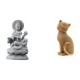 thumbnail image 1 of Estatua de Guan Yin,Estatua de Guan Yin para decoración del hogar.,Escultura de Kuanyin,figurita,decoración china,regalos,Figura de escritorio,Estatua de gato,linda, 1 of 8