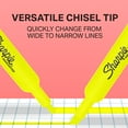 thumbnail image 5 of Sharpie Tank Style Highlighters, Chisel Tip, Fluorescent Yellow, Box of 36, 5 of 7