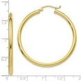 thumbnail image 4 of Primal Gold 10 Karat Yellow Gold 2.5mm Tube Hoop Earrings, 4 of 4