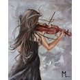 thumbnail image 2 of Luniak, Monika 12x14 White Modern Wood Framed Museum Art Print Titled - Melody of December, 2 of 4