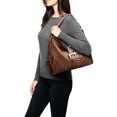 thumbnail image 2 of Vonmay Hobo Bag for Women Classic Buckled Shoulder Bag Soft Leather with Zip Pockets, 2 of 6