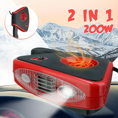 12v Portable Car Truck Fan Heater Defroster Demister Heating