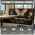 thumbnail image 4 of FOR U DESIGNS Butterfly Flower Star Print 2 Pack RV Dinette Cushion Covers Stretch Camper Cushion Slipcover Non-Slip RV Couch Cover Sofa Slipover for Travel Trailer Couch, 4 of 7