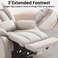 thumbnail image 5 of Balichun Power Lift Chair Recliners for Elderly with Heat and Massage, Infinite Position Lay Flat Lift Recliner Chair for Adults, USB&Type-C, Side Pocket, Lumbar Pillow, Beige, 5 of 14