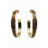 Python Leather Hoop Earrings ( VARIETY OF COLORS AVAILABLE ) By DOBBI