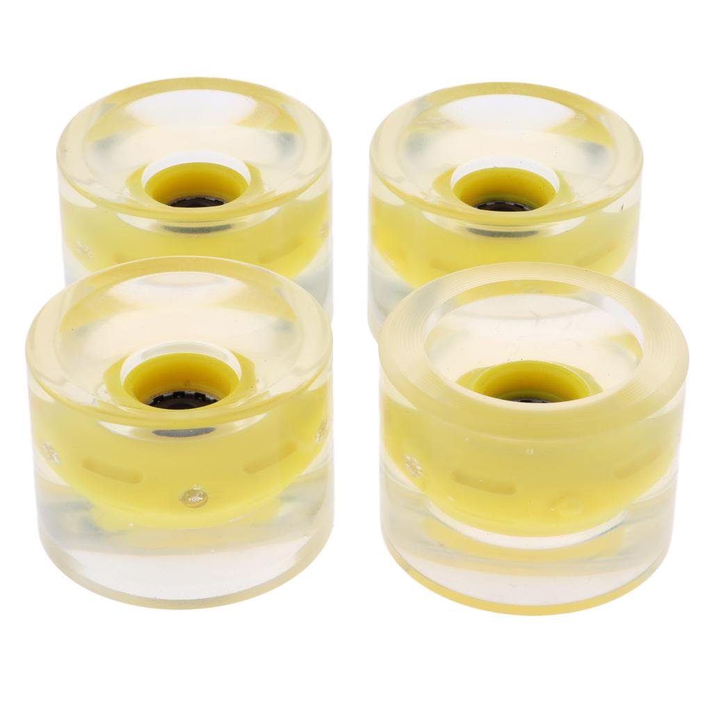 4Pack 70mm Skateboard Flashing Fashion Mens Womens Skateboarding