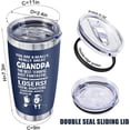 thumbnail image 4 of Funny Birthday Gifts for Grandpa - You''re a Great Grandpa Tumbler for Papa from Granddaughter Grandson, Fathers Day Birthday Christmas Gift for Papa, 20 Oz Vacuum Insulated Tumbler Cup, 4 of 6