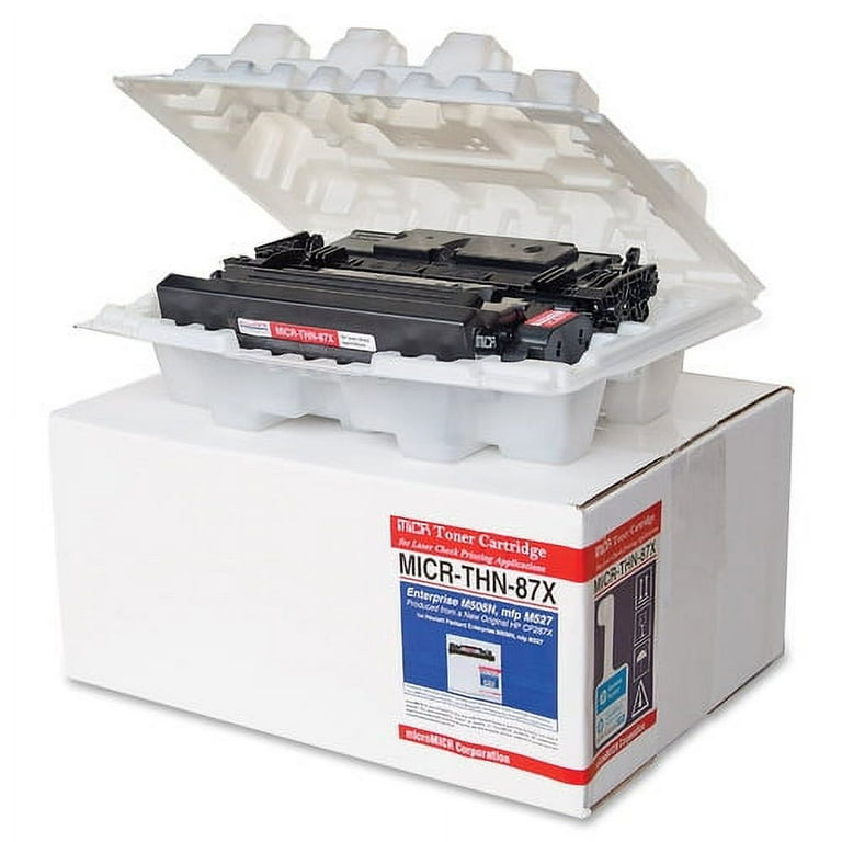 microMICR MICR Toner Cartridge - Alternative for HP 87X - Laser - 18000 Pages - Black - 1 Each microMICR MICR Toner Cartridge - Alternative for HP 87X - Laser - 18000 Pages - Black - 1 Each