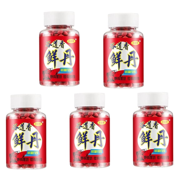 Carp Bait, Fishing Bait, Carp Fishing, Fishing Lure, Fishing, Particle, Grass, Bottle, Lure, Solid Red Baits, Bank Side Angling, Freshwater Lakes, 5 Bottle Pack